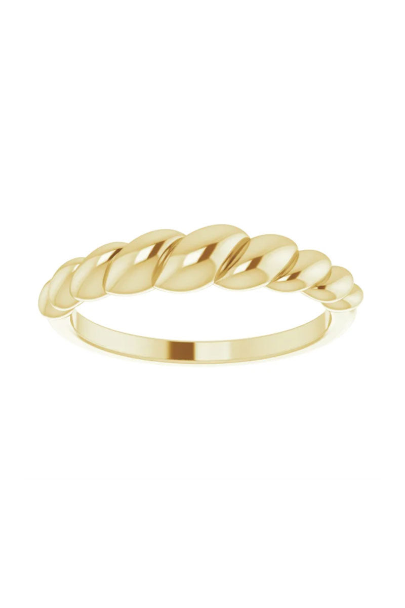 Rope Dome Ring - Yellow Gold
