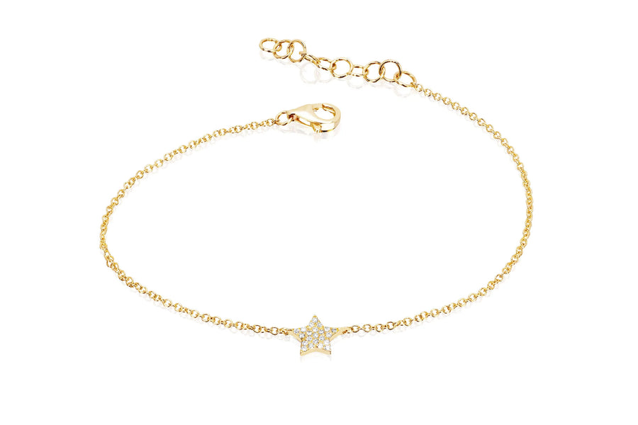 Diamond Star Bracelet - Yellow Gold