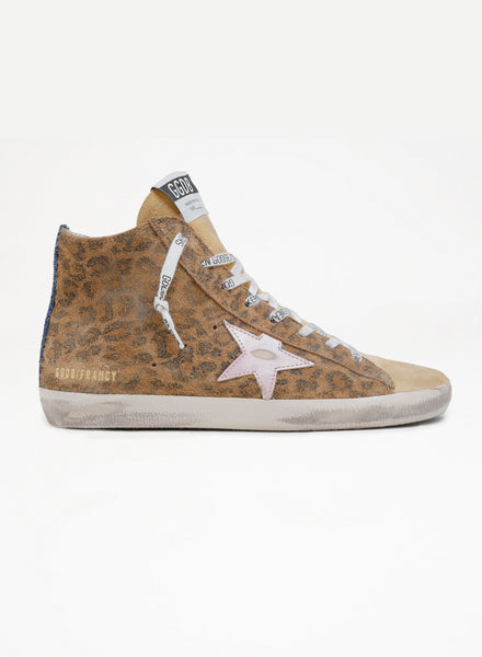 Golden goose francy leopard sneaker on sale