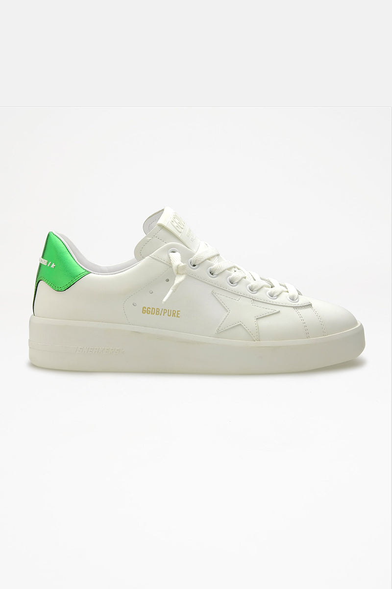 Pure Star - White and Green Heel