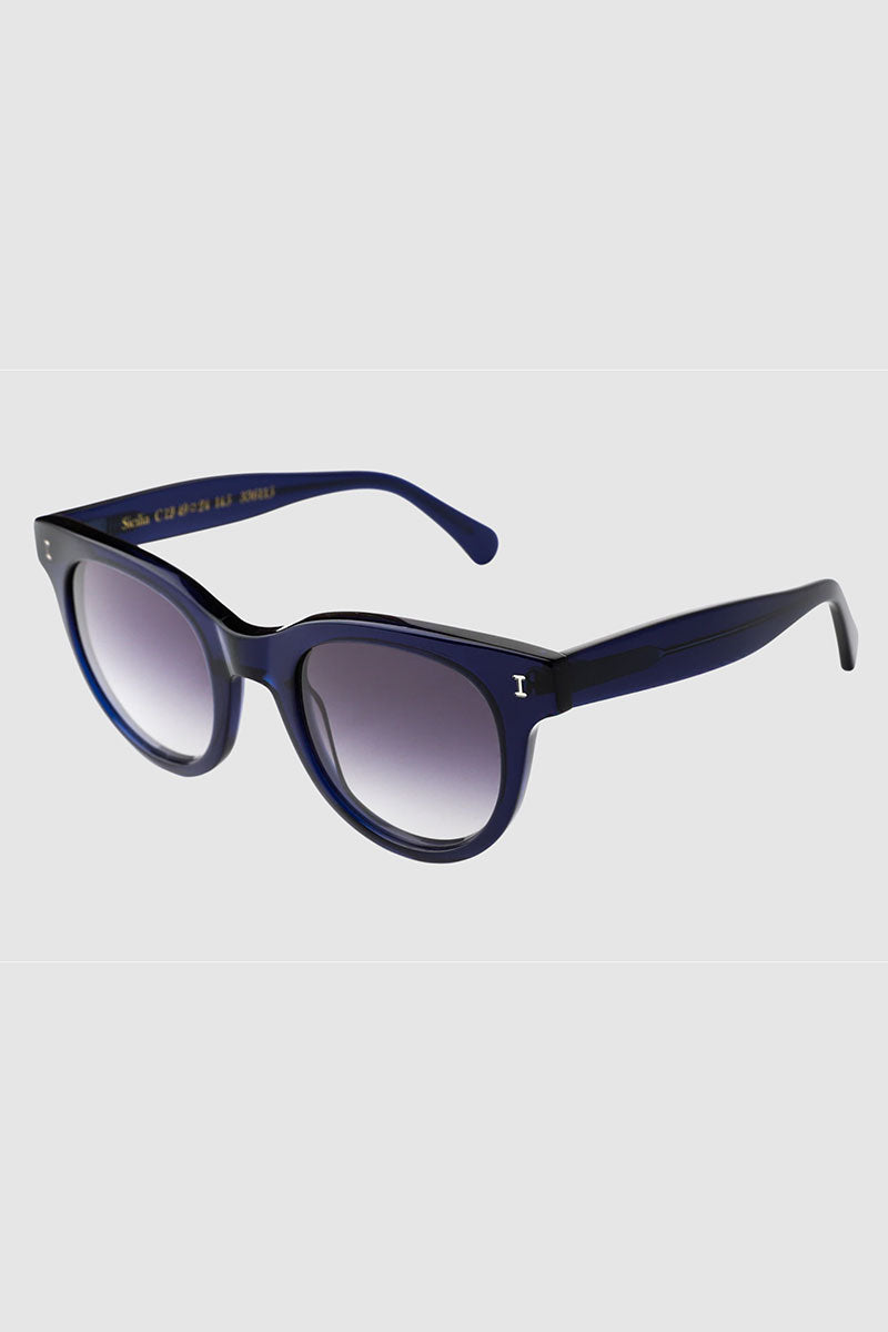 Sicilia Sunglasses - Navy w/ Grey Gradient