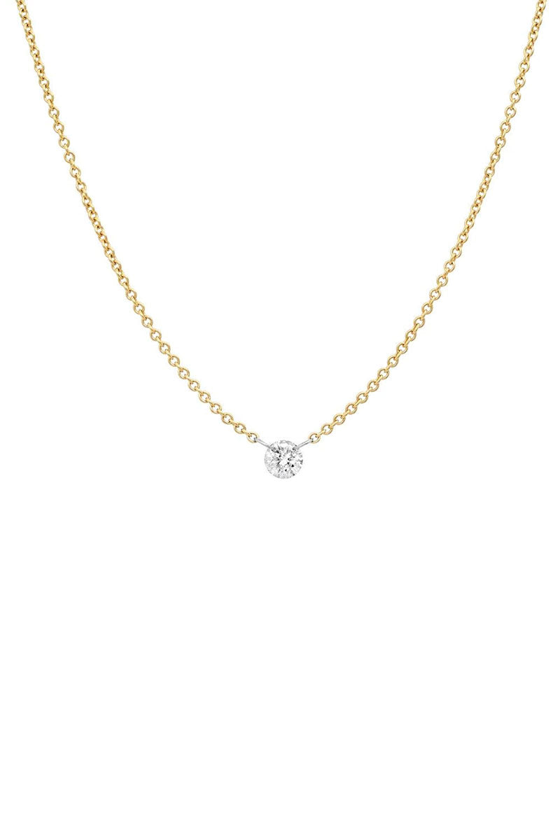 Cherished Diamond Necklace - 14kt Yellow Gold