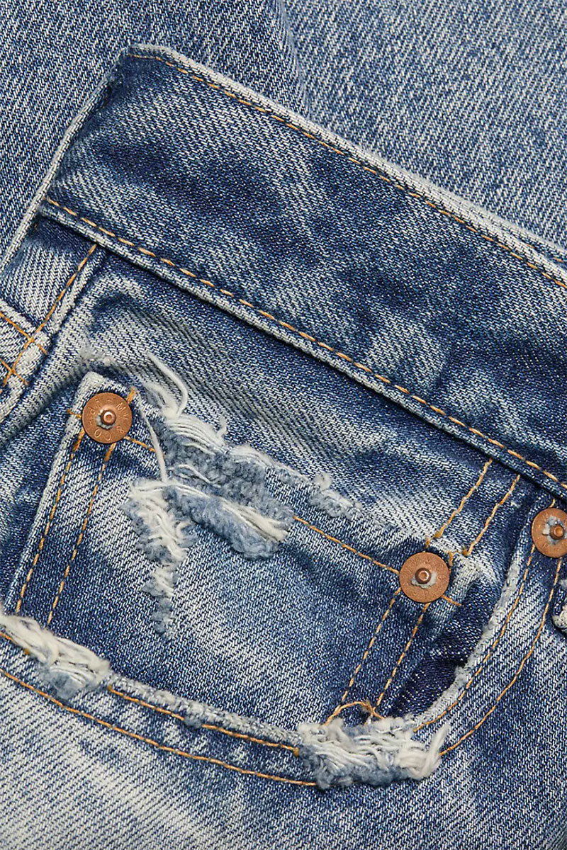 Odessa Wide Straight - Dark Blue