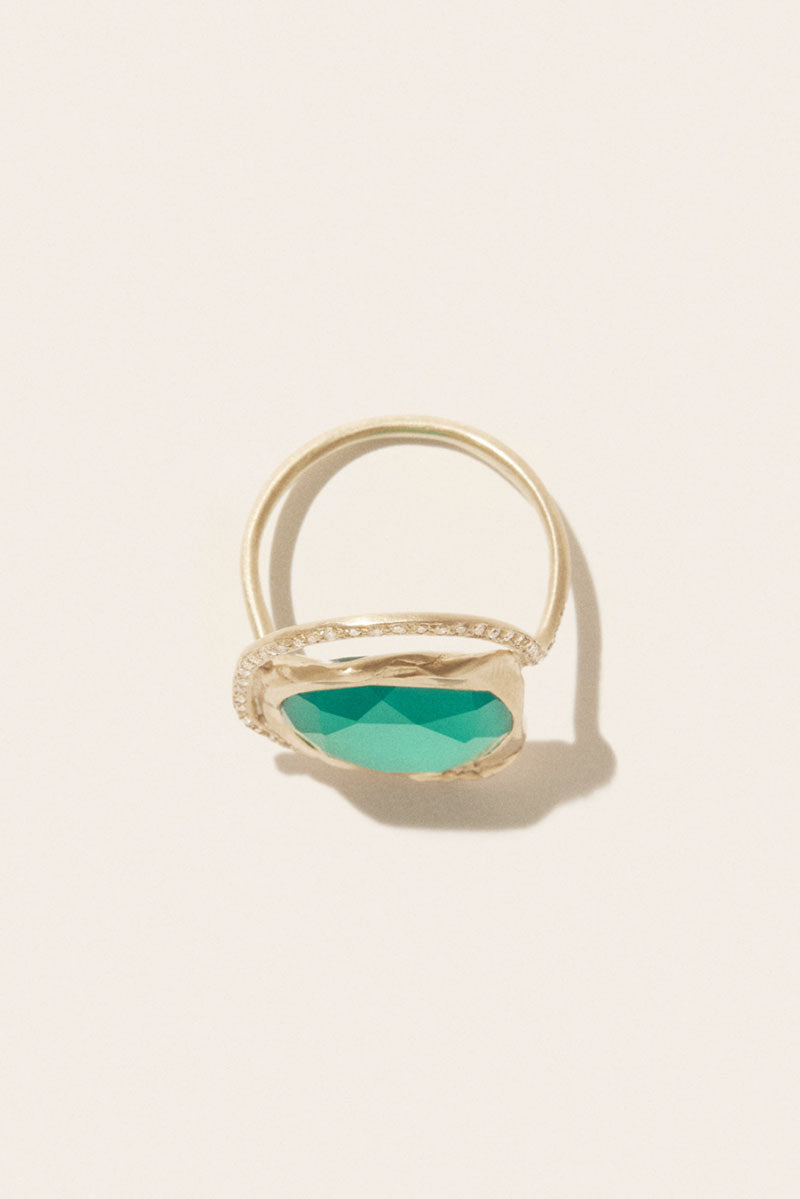 Gaia Ring - Green Onyx