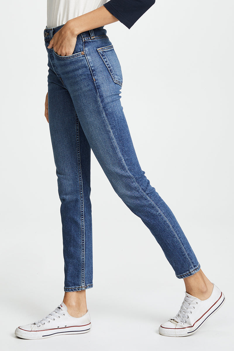 Comfort Stretch 90's High Rise Ankle Crop - Mid 70s