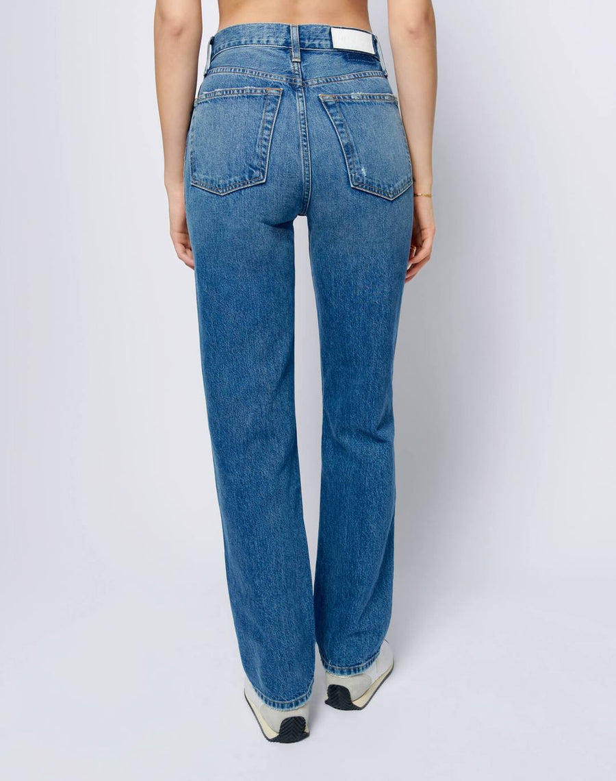 90s High Rise Loose - Washed Indigo w/ Rips