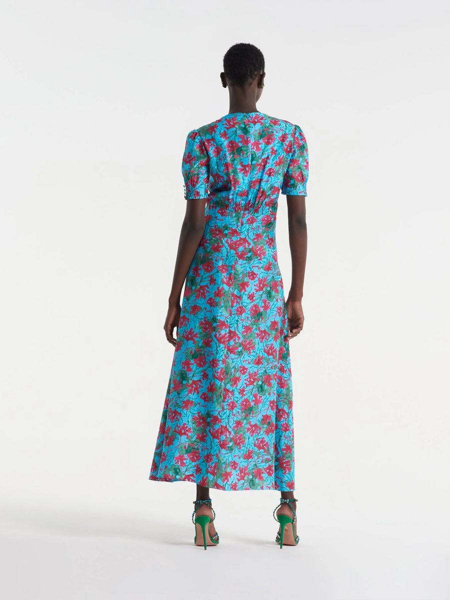Lea Long Dress - Aquarium Blue
