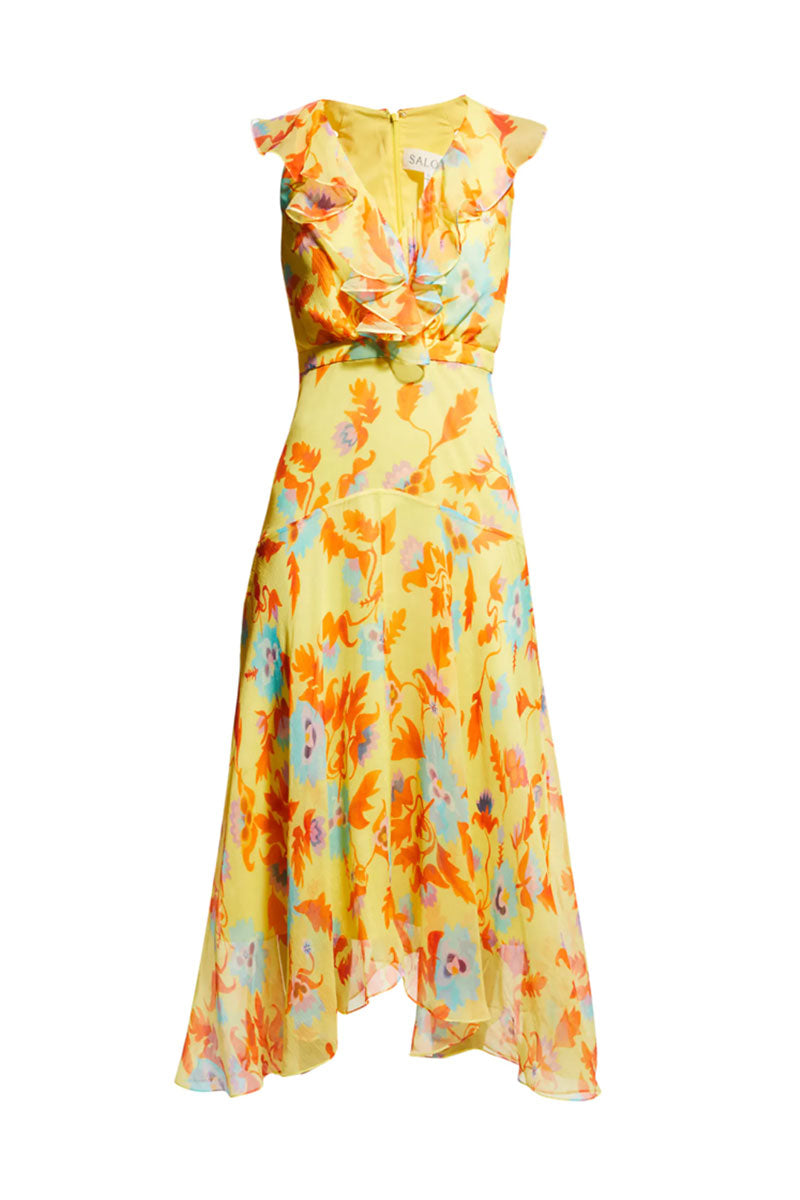 Rita Short Dress - Echinacea